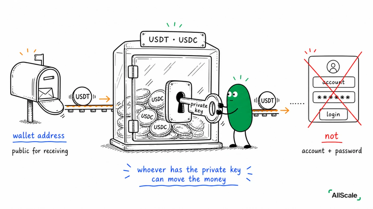 Custodial vs Non-custodial: who actually controls your stablecoins?: 2. Custodial vs non-custodial: who holds the key