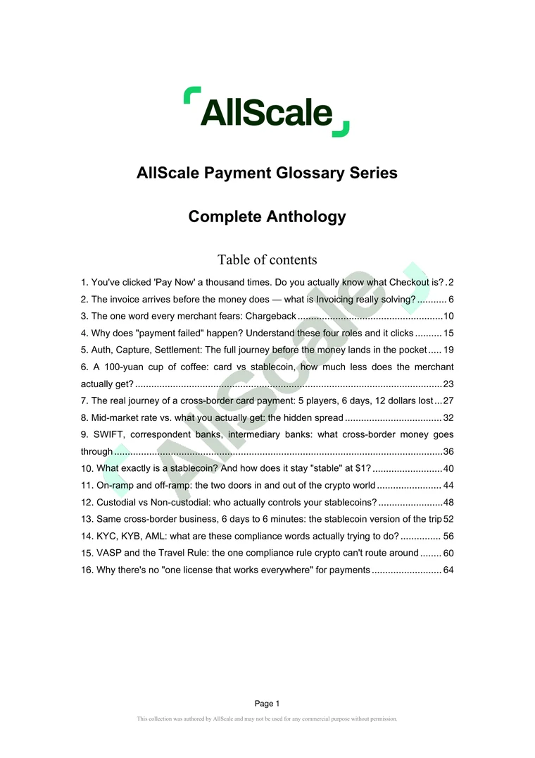 AllScale Payment Glossary Series complete anthology cover